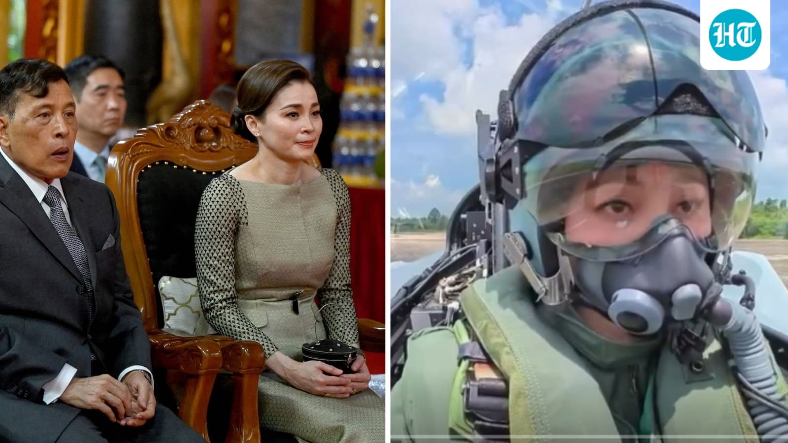 Thailand’s Queen Suthida takes to the skies for solo flight in fighter jet